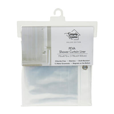 shower curtain liner- 70x72 - 3 assortments -- 24 per case