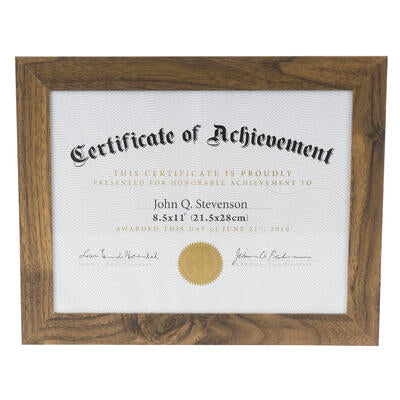 certificate frame- 11 - brown -- 24 per case
