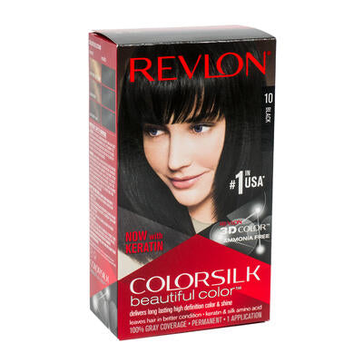 revlon colorsilk hair color- black- 10 -- 12 per case