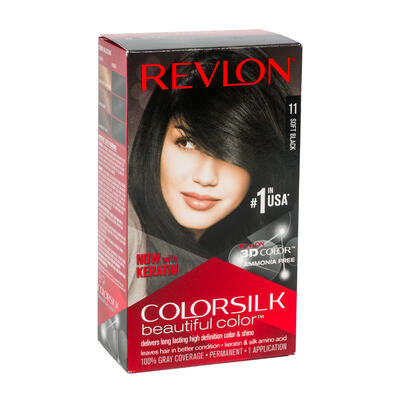 revlon colorsilk hair color- soft black- 11 -- 12 per case