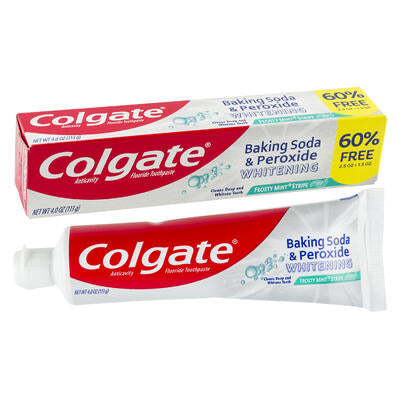 colgate baking soda and peroxide toothpaste - 4oz -- 24 per case