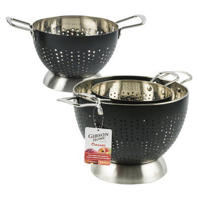 gibson home crossen colander set - 2pc -- 4 per case