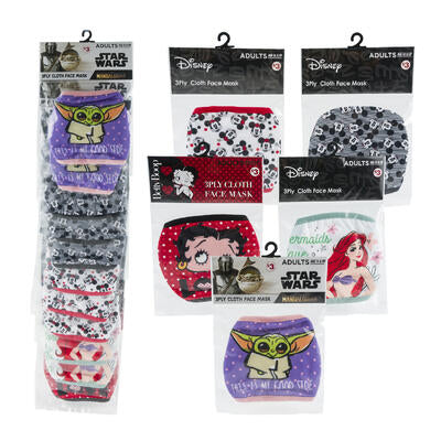 women's face masks - 5 assortments -- 12 per box