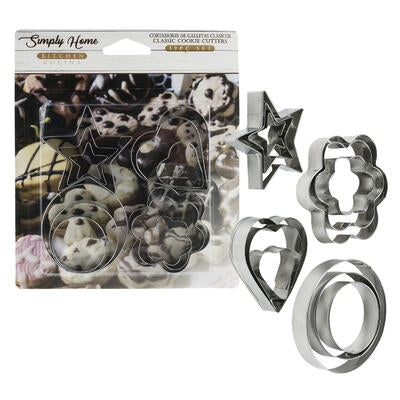 stainless steel cookie cutter set - 12 piece - -- 48 per case