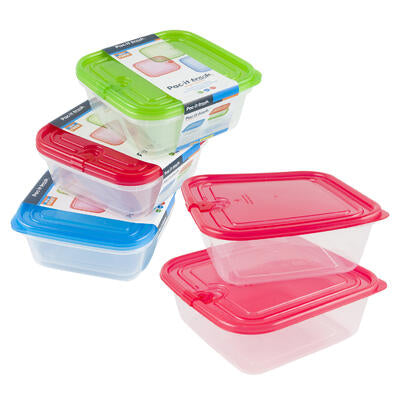 pac-it fresh airtight container 2pk - asst 23oz -- 48 per case
