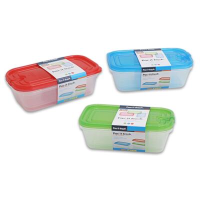 pac-it fresh container 2-pack - asst 20oz -- 48 per case