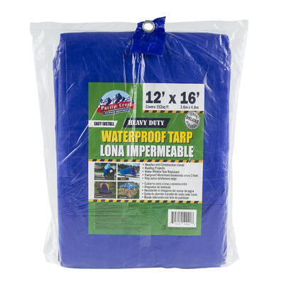 medium duty tarp 12x16 - blue- - -- 6 per case