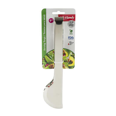 stainless steel bread tongs - 9 inches -- 96 per case
