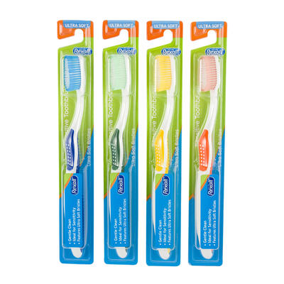 sensitive toothbrush - bulk - 4 assortments -- 144 per case