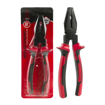 8 inch pliers - red & black - -- 40 per case