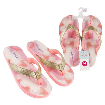 kids flip-flops - medium 2/3 - -- 6 per case