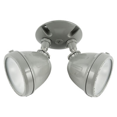 dual led spotlight - grey -- 4 per case