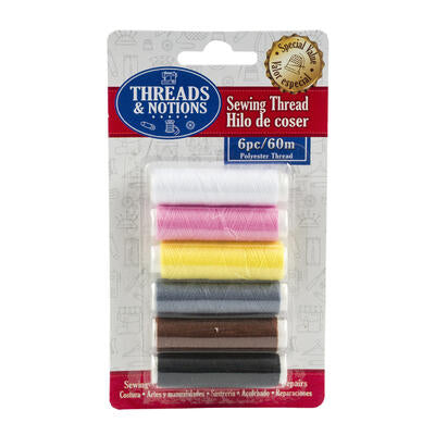 sewing thread kit - 6 piece set -- 48 per case