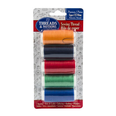 sewing thread kits - 5pc -- 48 per case