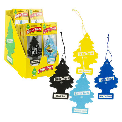 little trees car fresheners - 4 assorted scents -- 96 per case