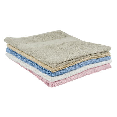 bulk 27x54 cotton bath towels - 5 assorted colors -- 48 per case