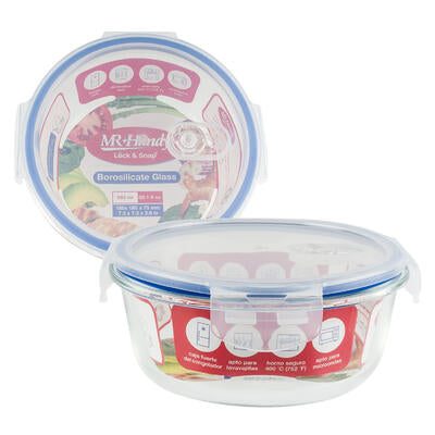 mr. handy glass food containers - 32.1oz -- 12 per case