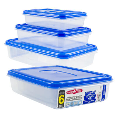 imperial plastics storage containers -- 12 per case