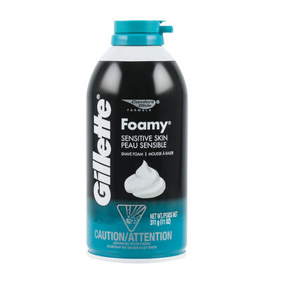 gillette sensitive skin shave cream - 11oz -- 12 per case