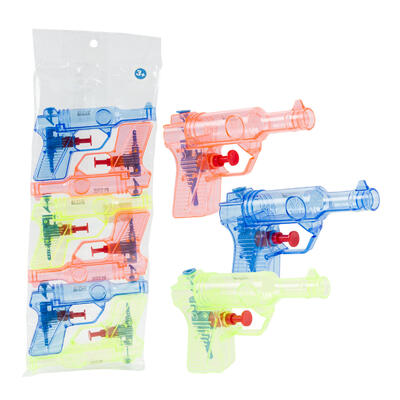 water guns - 6 pack - 3 assortments - bulk  -- 48 per case