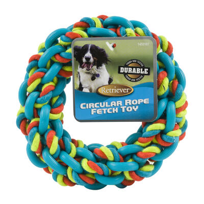 circular rope pet toys - 6.5 in - -- 4 per case