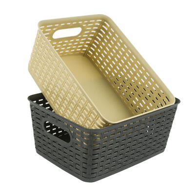 plastic storage baskets - 2 assortments -- 12 per case