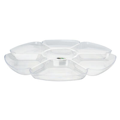 round tray with 7 sections 16.5 inches -- 12 per case