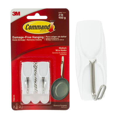 command medium hooks 2pk - home & garden -- 24 per case