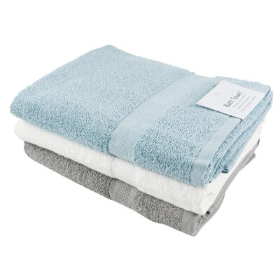 cotton bath towels - 30x52 - assorted colors -- 12 per box