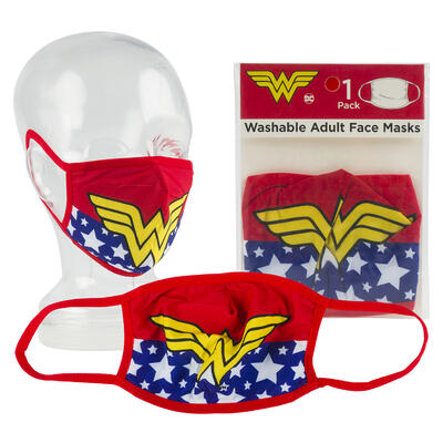 wonder woman adult face masks - bulk -- 50 per box