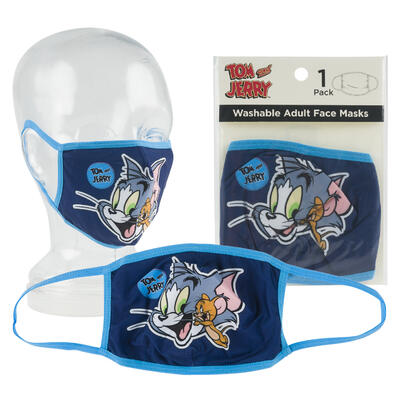 tom and jerry adult face masks -- 50 per box