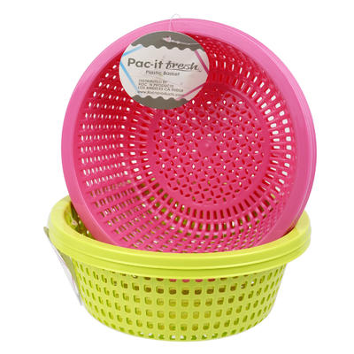 pac-it fresh plastic baskets - 8.5 in - 2 pack -- 48 per case