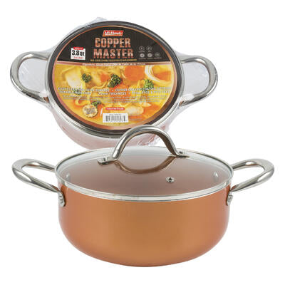 copper stock pot - 3.8qt -- 6 per case