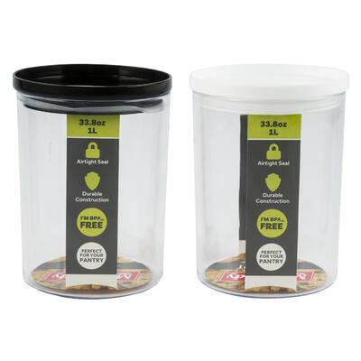 mr. handy airtight canister - 33.81oz - -- 24 per case