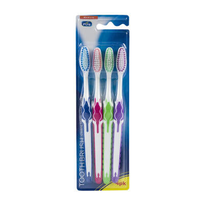 adult toothbrushes 4 pack - -- 48 per case