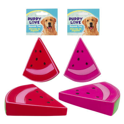 watermelon dog toy- 5 - 2 assorted colors -- 48 per case