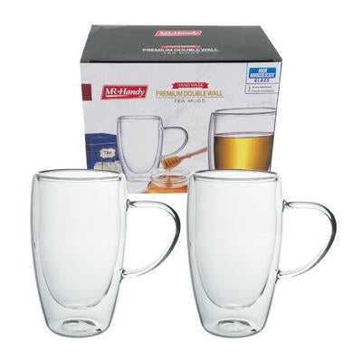 glass tea mug set - 15.2oz - - -- 6 per case