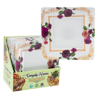 square dessert plates 8 inch -- 24 per case
