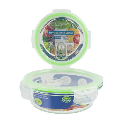mr. handy round food containers - 12.51oz -- 48 per case