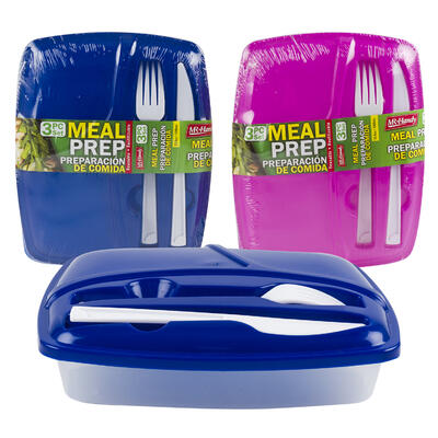 mr. handy 3pc food container set - 2 assortments -- 24 per case