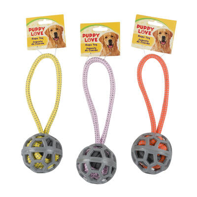 pet rope toys - 10.2 - - assorted colors -- 48 per case