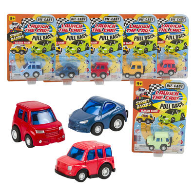 diecast cruise toy cars - 1.2 - assorted colors -- 48 per case