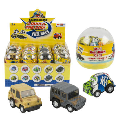 die cast pull back toy cars - bulk -- 24 per box