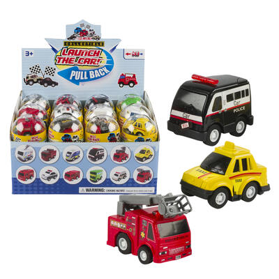 die-cast pull back toy cars - 2.87 inch -- 24 per box
