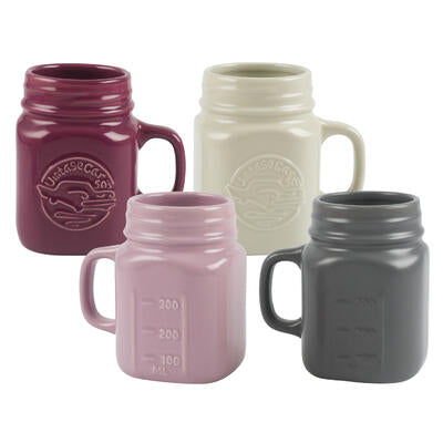 assorted color stoneware mugs - 20oz - - -- 12 per case