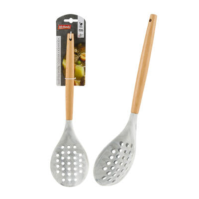 mr. handy silicone skimmer with wooden handle - 12.7 inches -- 48 per case