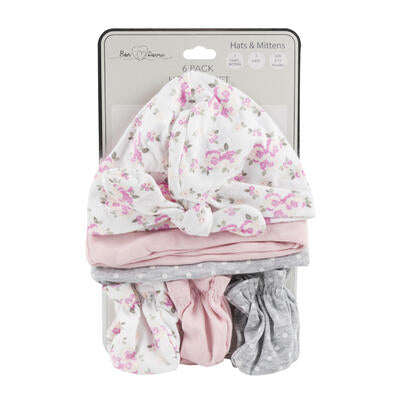 girls winter hat and mitt combo set - assorted -- 144 per case