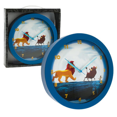 lion king wall clock - 9.5 in -- 6 per case