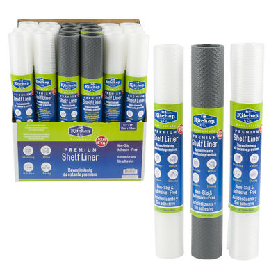 shelf liner - 12 x59 - assorted colors -- 24 per case