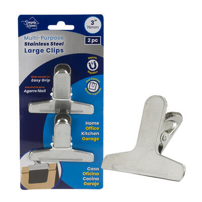 stainless steel magnet clips - 3 sizes -- 48 per case